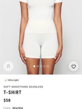 SKIMS Marble Soft Smoothing Seamless T-Shirt